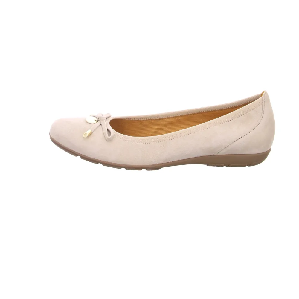 Gabor Ballerinas beige Fashion sportliche Ballerinas 44.1-Damen Ballerinas