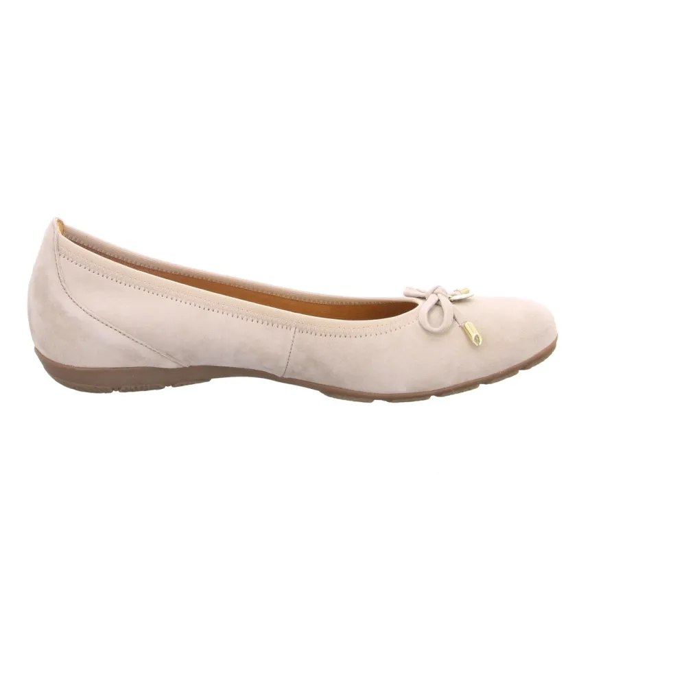 Gabor Ballerinas beige Fashion sportliche Ballerinas 44.1-Damen Ballerinas