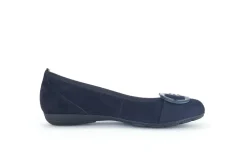 Gabor Ballerinas blau Fashion sportliche Ballerinas 44.1-Damen Ballerinas
