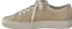 Paul Green Freizeit Schnürer beige 5242-Damen Sneaker & Schnürer