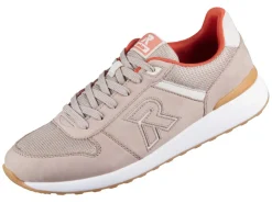 Rieker Freizeit Schnürer beige Sneaker,lehm/lehm/crema-Herren Sneaker & Schnürer