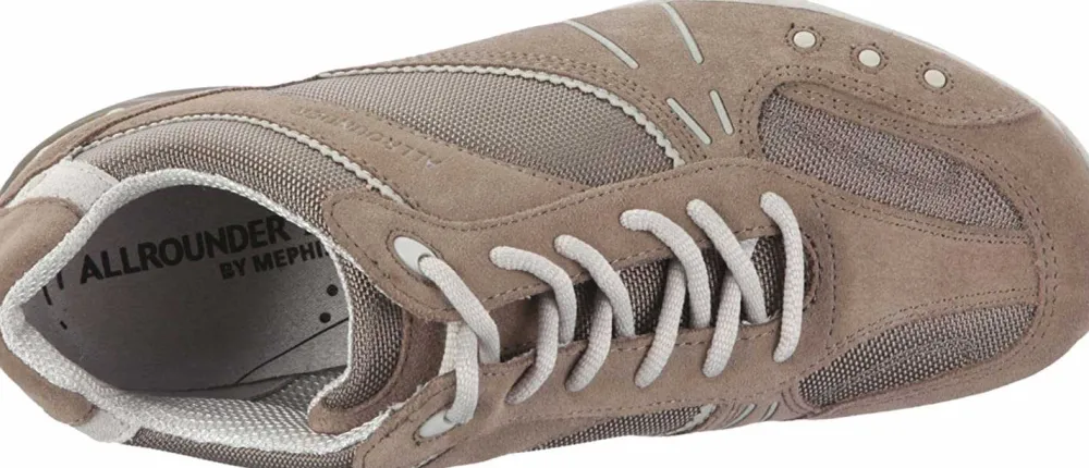 Mephisto Freizeit Schnürer beige Titan-Herren Sneaker & Schnürer