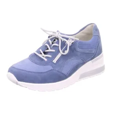 Waldläufer Freizeit Schnürer blau H-Clara-Damen Sneaker & Schnürer