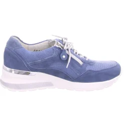 Waldläufer Freizeit Schnürer blau H-Clara-Damen Sneaker & Schnürer