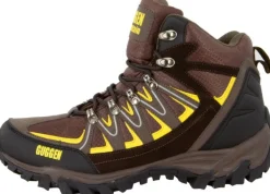 GUGGEN Mountain Freizeit Schnürer braun Wanderschuh von-Herren Wandern & Trekking