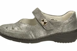 Waldläufer Freizeit Schnürer grau Kya-Damen Slipper