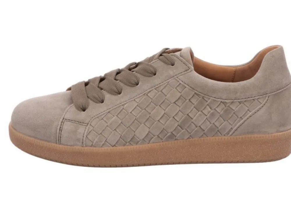 Gabor Freizeit Schnürer grün DREAMVELOUR salvia-Damen Sneaker & Schnürer