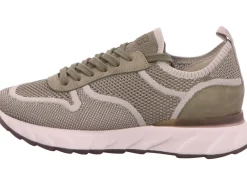 Paul Green Freizeit Schnürer grün KNIT/NUBUK herb-Damen Sneaker & Schnürer