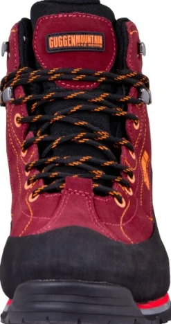 GUGGEN Mountain Freizeit Schnürer rot Wanderschuh von-Herren Wandern & Trekking