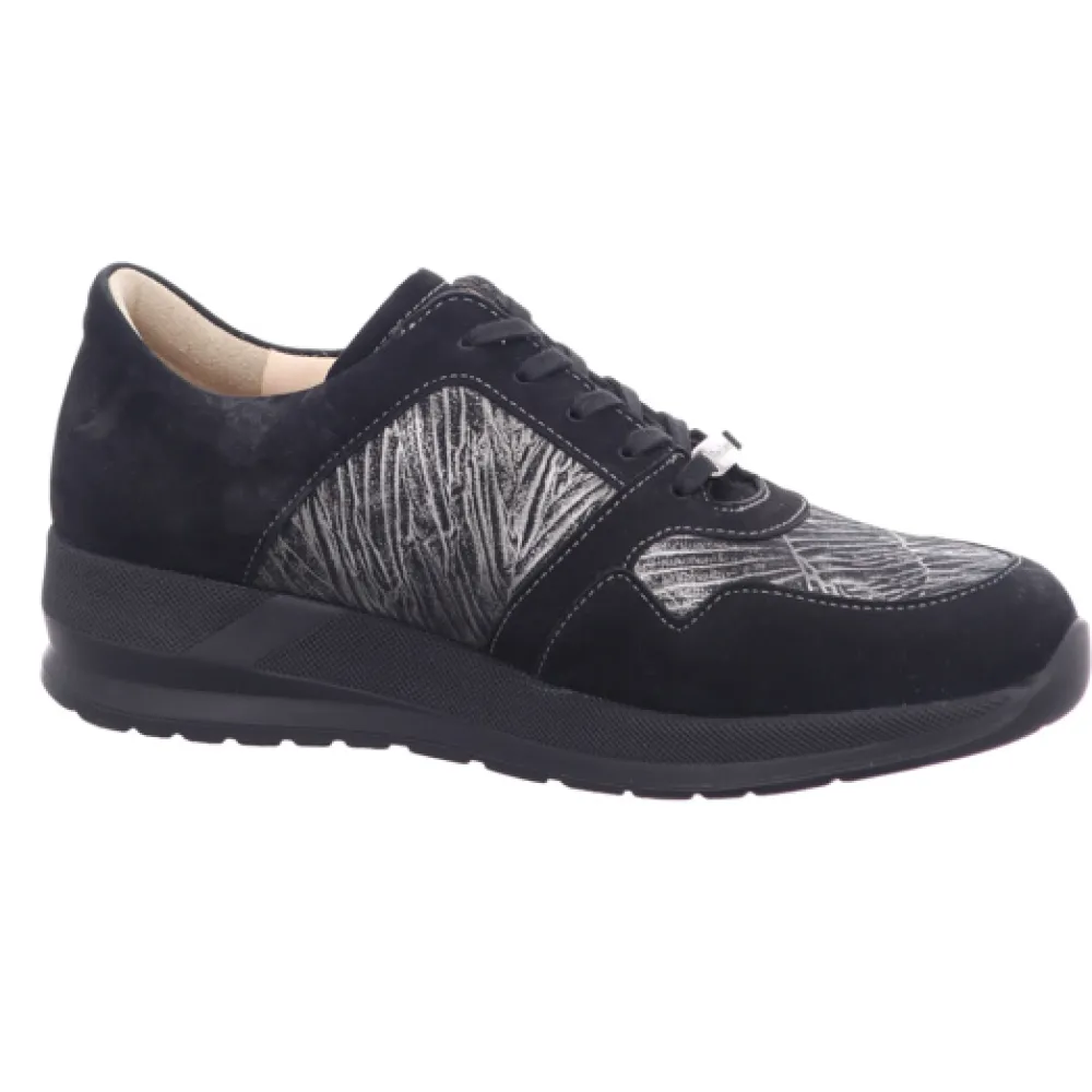 Finn Comfort Freizeit Schnürer schwarz-Damen Sneaker & Schnürer