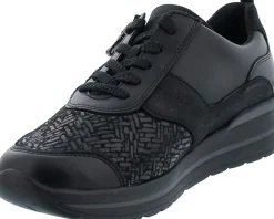 Waldläufer Freizeit Schnürer schwarz M-Sarah-Damen Sneaker & Schnürer