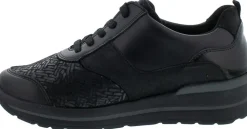 Waldläufer Freizeit Schnürer schwarz M-Sarah-Damen Sneaker & Schnürer