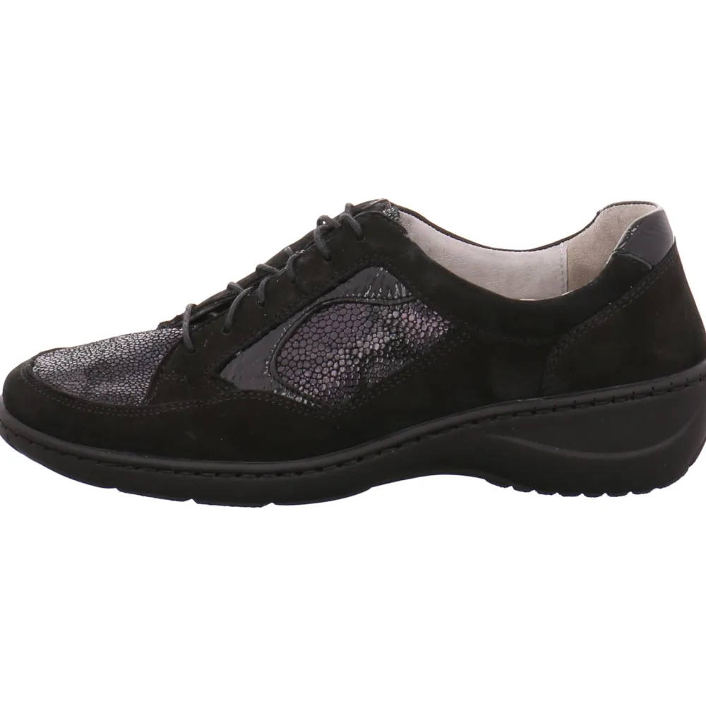 Waldläufer Freizeit Schnürer schwarz DENVER VALKIRIA TAIPEI-Damen Sneaker & Schnürer
