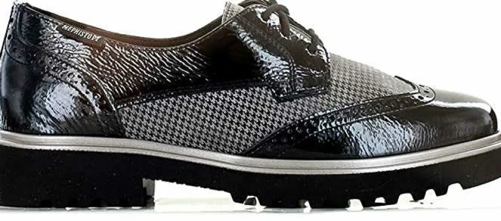 Mephisto Freizeit Schnürer schwarz 1014 33552-Damen Sneaker & Schnürer