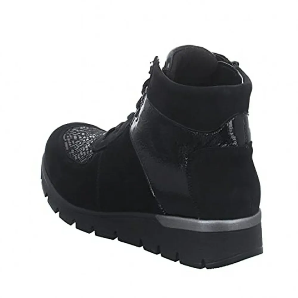 Waldläufer Freizeit Schnürer schwarz 626K82-Damen Sneaker & Schnürer