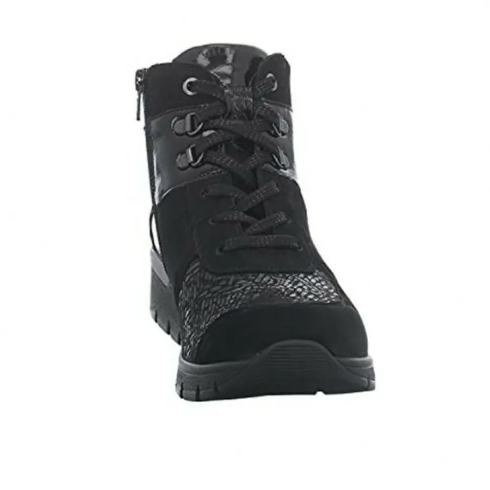 Waldläufer Freizeit Schnürer schwarz 626K82-Damen Sneaker & Schnürer