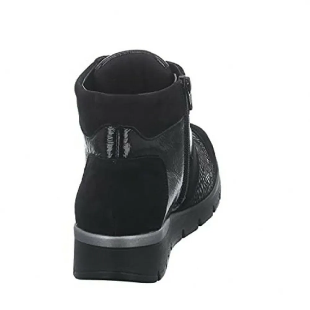 Waldläufer Freizeit Schnürer schwarz 626K82-Damen Sneaker & Schnürer