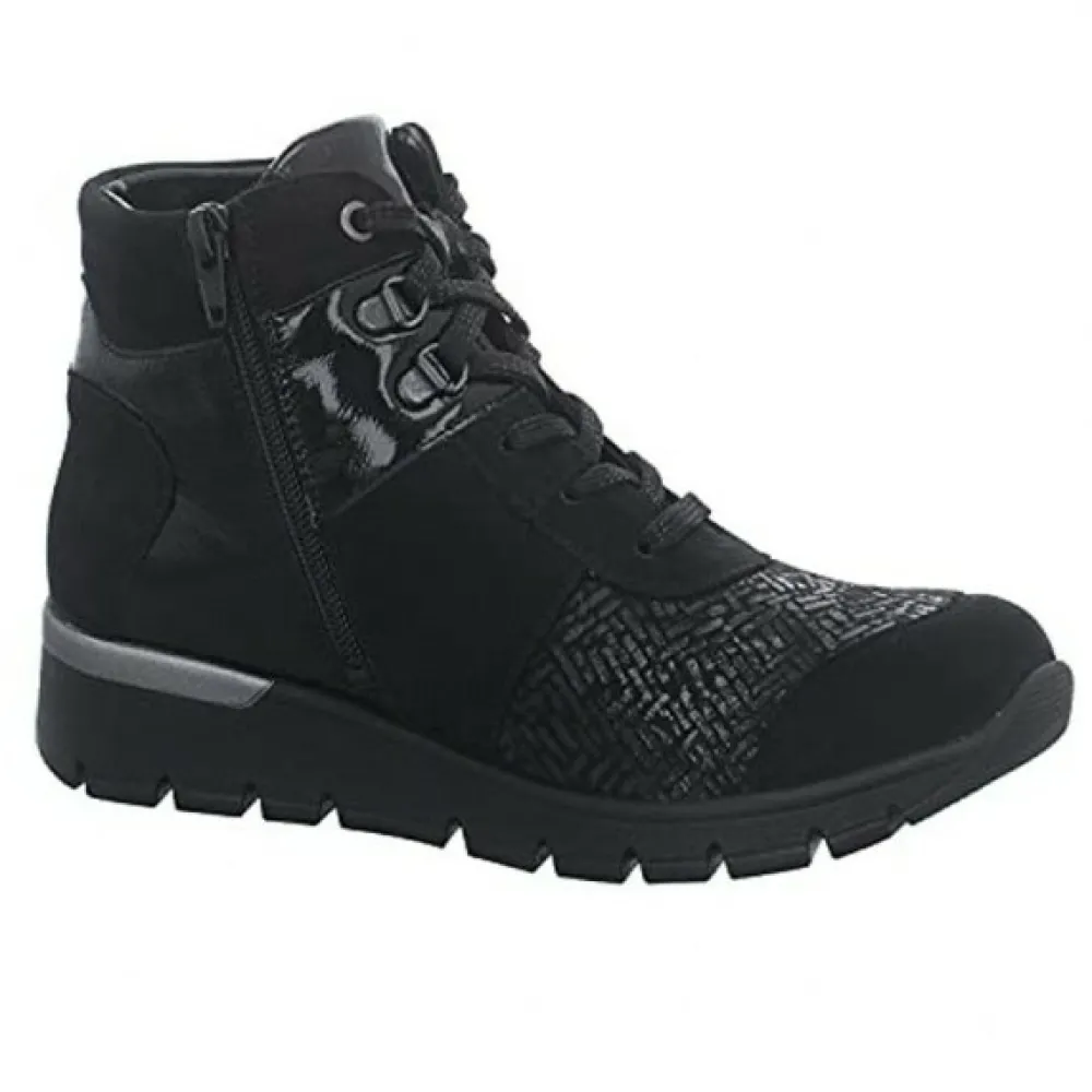 Waldläufer Freizeit Schnürer schwarz 626K82-Damen Sneaker & Schnürer