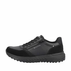 Rieker Freizeit Schnürer schwarz U0101 00 Herren Sneaker Schwarz-Herren Sneaker & Schnürer