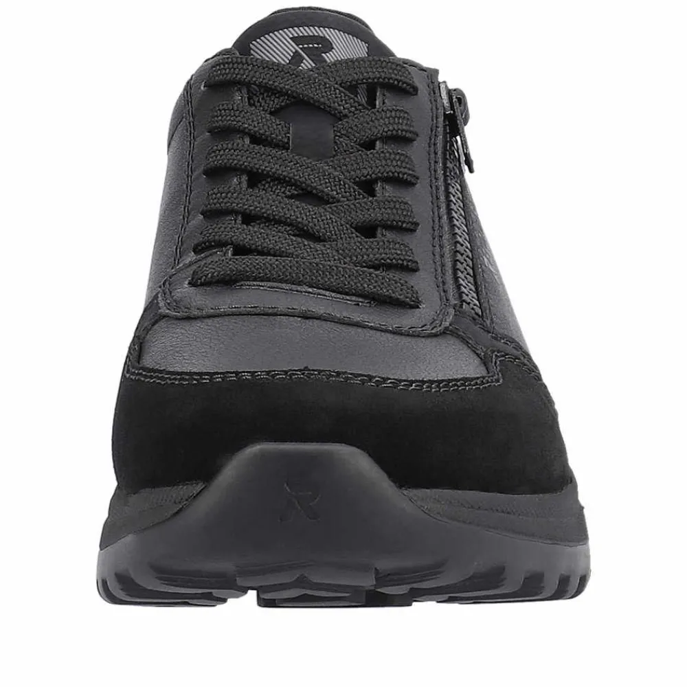 Rieker Freizeit Schnürer schwarz U0101 00 Herren Sneaker Schwarz-Herren Sneaker & Schnürer
