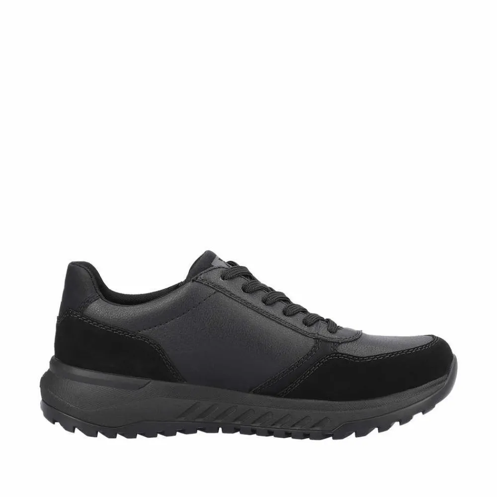 Rieker Freizeit Schnürer schwarz U0101 00 Herren Sneaker Schwarz-Herren Sneaker & Schnürer