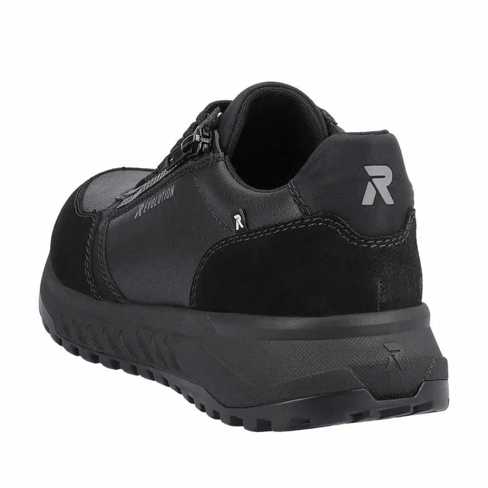 Rieker Freizeit Schnürer schwarz U0101 00 Herren Sneaker Schwarz-Herren Sneaker & Schnürer