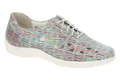 Waldläufer Freizeit Schnürer silber 496003-Damen Sneaker & Schnürer