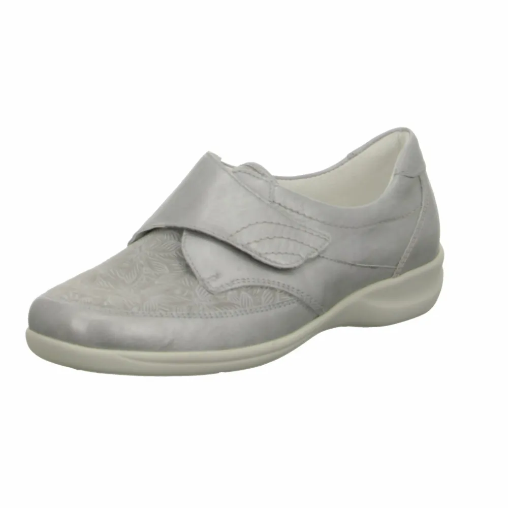 Waldläufer Freizeit Schnürer taupe M54306-Damen Slipper