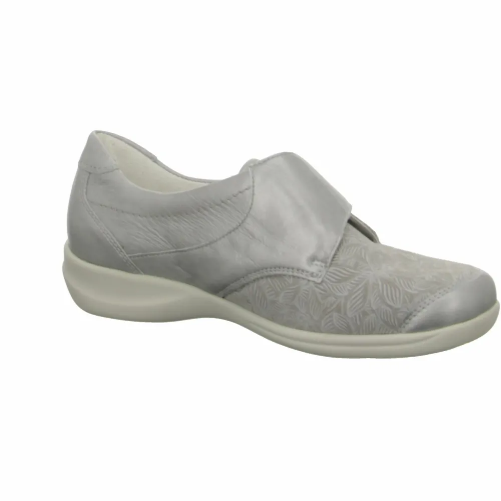 Waldläufer Freizeit Schnürer taupe M54306-Damen Slipper