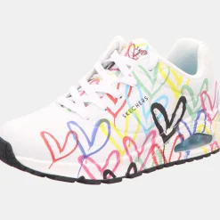 Skechers Freizeit Schnürer weiss 155507-Damen Sneaker & Schnürer