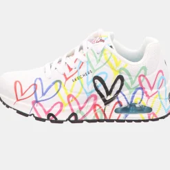 Skechers Freizeit Schnürer weiss 155507-Damen Sneaker & Schnürer