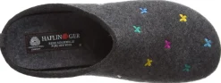 Haflinger Handtaschen grau-Damen Hausschuhe
