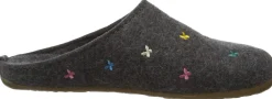 Haflinger Handtaschen grau-Damen Hausschuhe