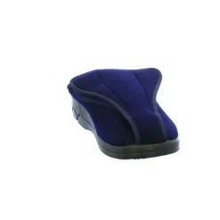 Florett Hausschuhe blau Bali marine PA-Velour-Herren Hausschuhe