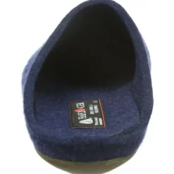 Haflinger Hausschuhe blau Everest Fundus-Herren Hausschuhe