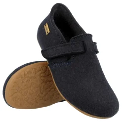 Haflinger Hausschuhe blau Focus Everest-Kinder Hausschuhe