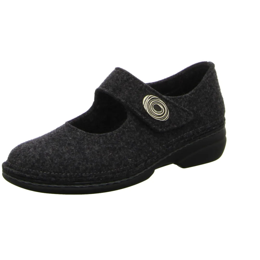 Finn Comfort Hausschuhe grau-Damen Hausschuhe