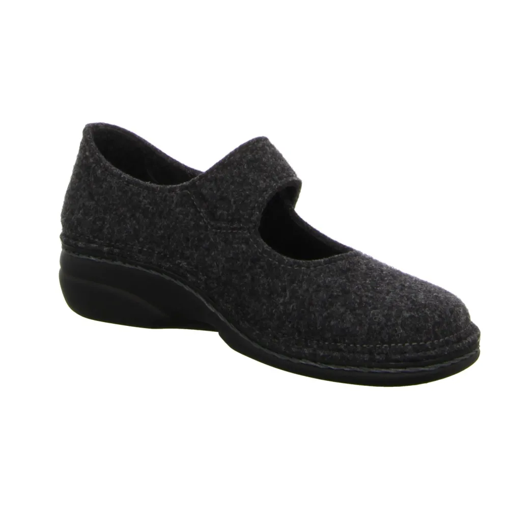 Finn Comfort Hausschuhe grau-Damen Hausschuhe