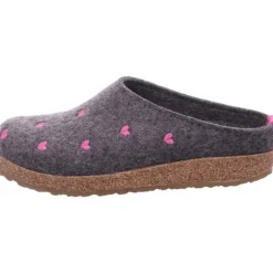 Haflinger Hausschuhe grau-Damen Hausschuhe