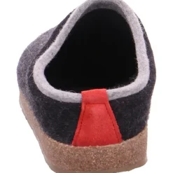Haflinger Hausschuhe grau Grizzly-Herren Hausschuhe