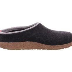 Haflinger Hausschuhe grau Grizzly-Herren Hausschuhe