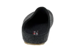 Iesse Hausschuhe grau Michel-graphit Filz/Leder-Herren Hausschuhe