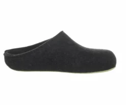 Iesse Hausschuhe grau Michel-graphit Filz/Leder-Herren Hausschuhe