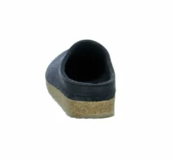 Iesse Hausschuhe grau Torben-graphit Filz/Leder-Herren Hausschuhe