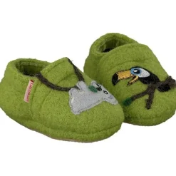 Giesswein Hausschuhe grün Bobeck-Kinder Hausschuhe