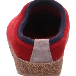 Haflinger Hausschuhe rot -Kris paprika-Damen Hausschuhe
