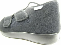 Florett Hausschuhe schwarz Genua schwarz PA-Velour-Herren Hausschuhe