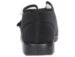 Florett Hausschuhe schwarz Genua schwarz PA-Velour-Herren Hausschuhe