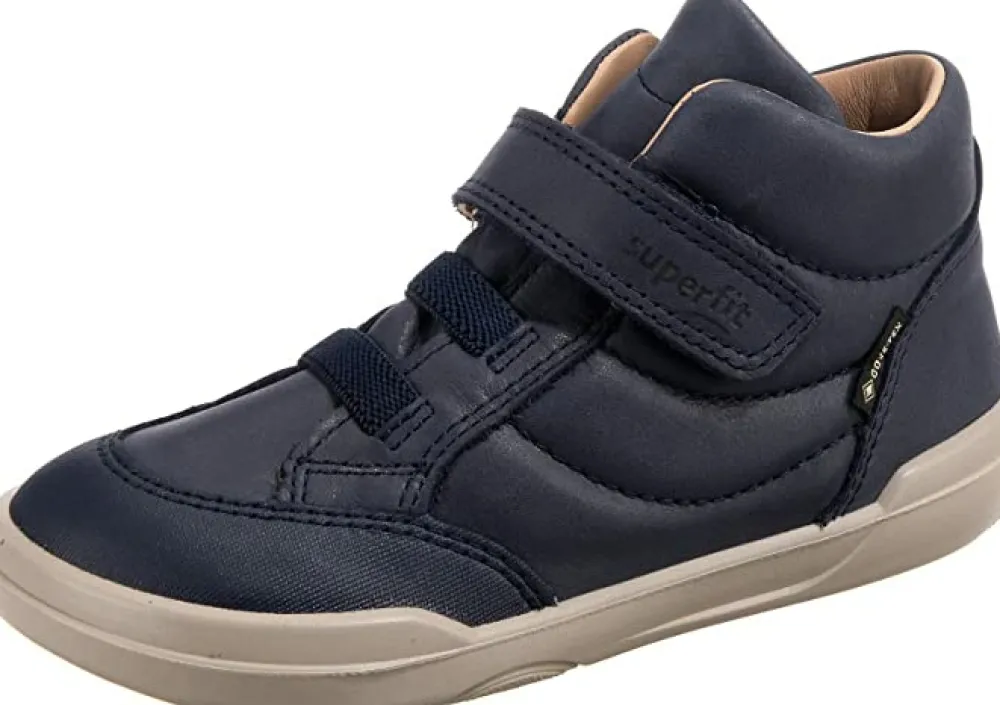 Superfit Jungen Halbschuhe blau Stiefelette Leder SUPERFREE-Kinder Sneaker & Schnürer