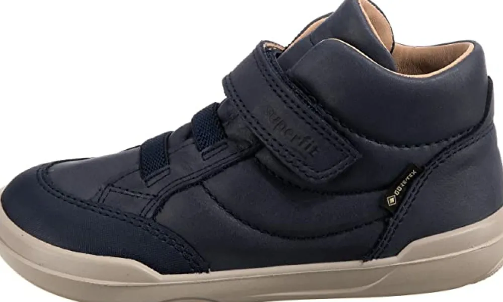 Superfit Jungen Halbschuhe blau Stiefelette Leder SUPERFREE-Kinder Sneaker & Schnürer